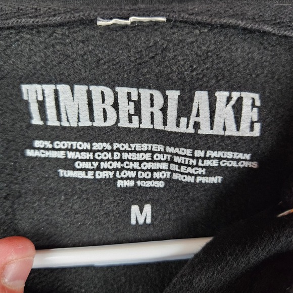 Justin Timberlake Man of the Woods 2018 Tour Hoodie Black Mens M - Picture 9 of 12